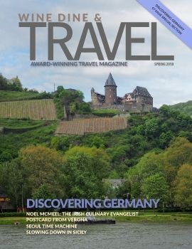 Wine Dine & Travel Magazine Holyland Cover