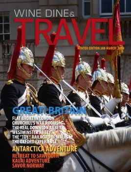 Wine Dine & Travel Magazine England Edition Cover