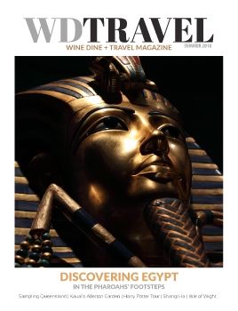 Wine Dine & Travel Magazine Egypt edition cover 